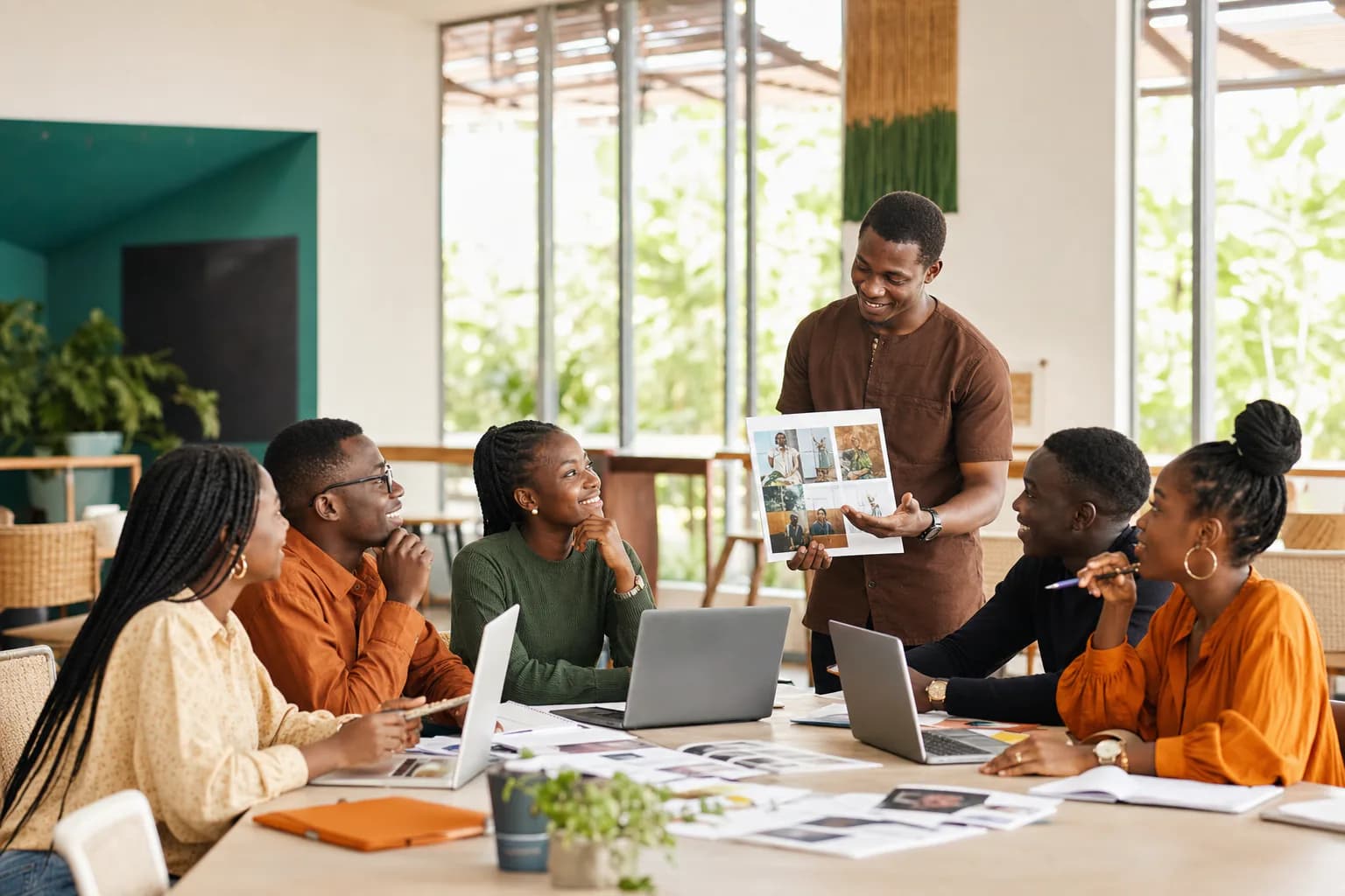 Atelier de carrière réunissant de jeunes diplômés ivoiriens à Abidjan